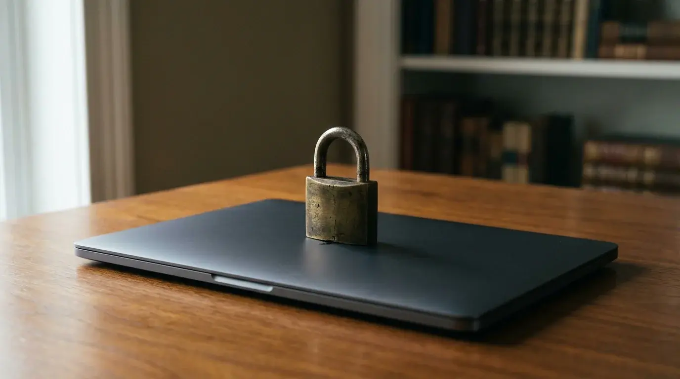 Can you cancel GamStop early — padlock on a laptop screen symbolising self-exclusion